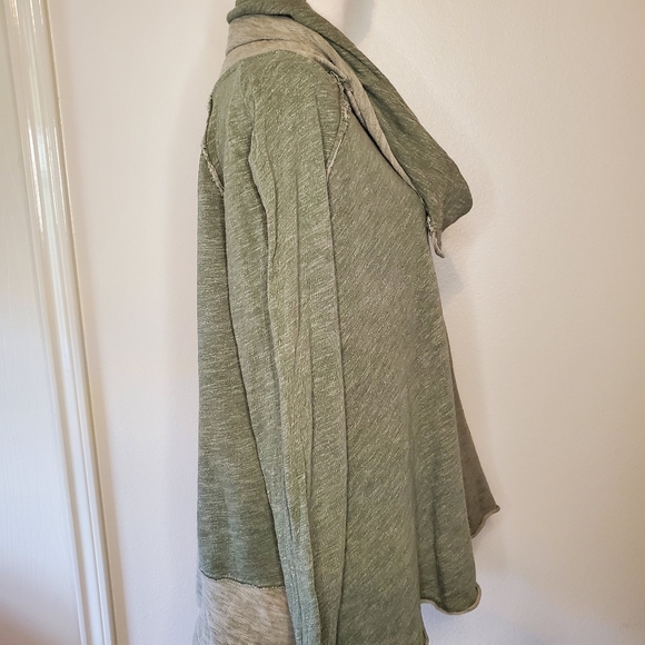 Free People Beach Cacoon Cowl Neck Pullover in Green - Picture 4 of 9